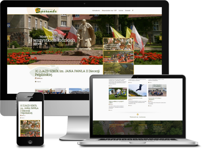 Projekt graficzny kodowanie oraz wdrożenie do systemu MODx, system aktualności i galerii zdjęć. - Wspólnota Niepoględzie